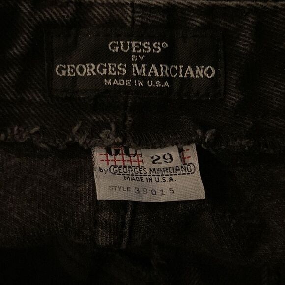 Vintage Guess By Georges Marciano Black Mom Jeans with zipper ankles - Picture 4 of 4